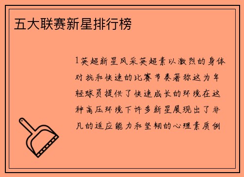 五大联赛新星排行榜